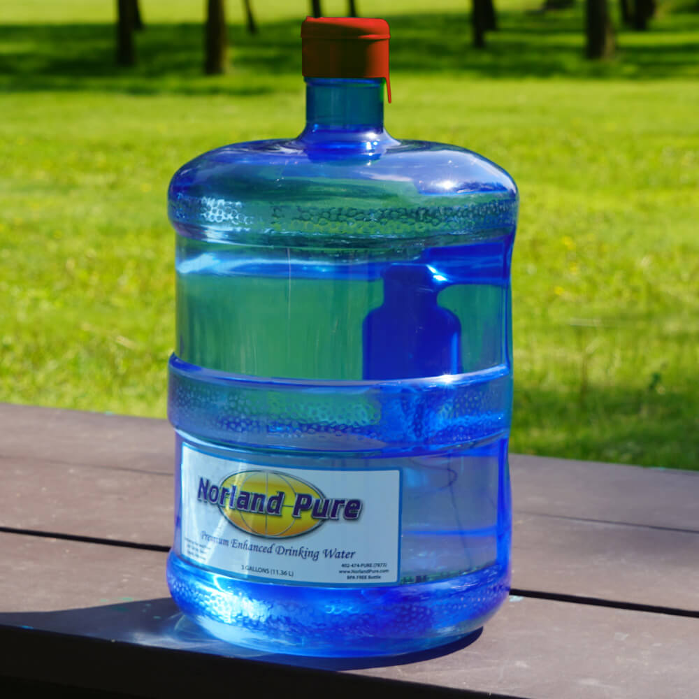 3-gallon bottle of distilled water