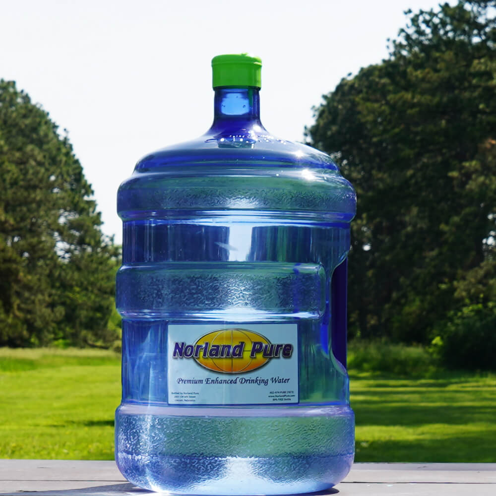 5-gallon bottle of premium enhanced drinking water